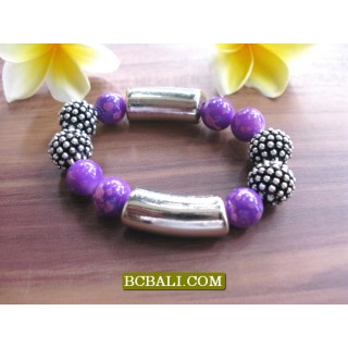 Beads Stone Bracelets Stretch Charms Package 